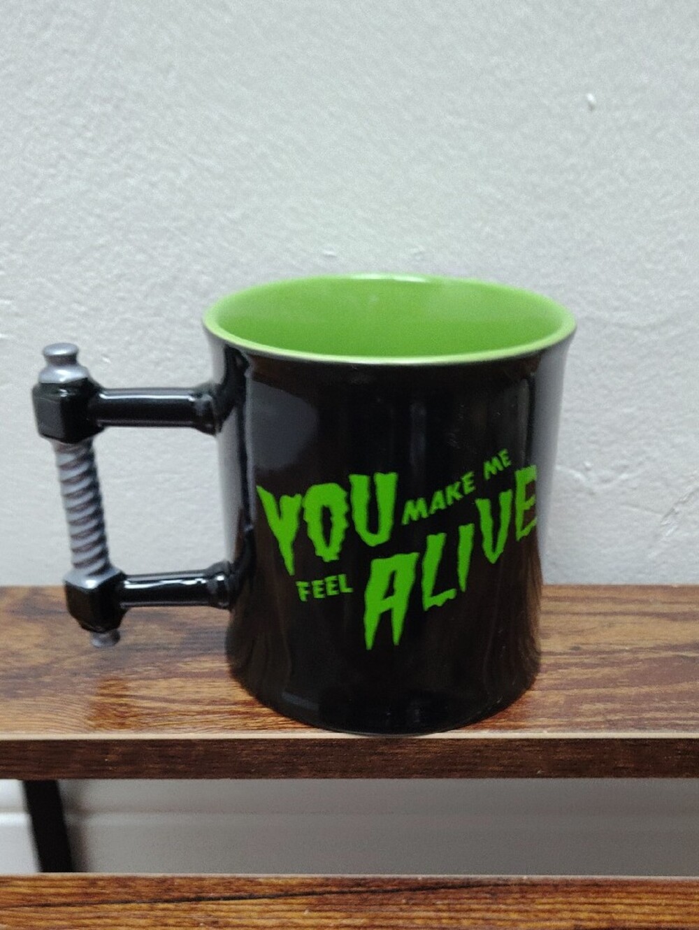 Universal Studios Monsters Frankenstein Ceramic Coffee Mug with Screw-Handle - Picture 3 of 6